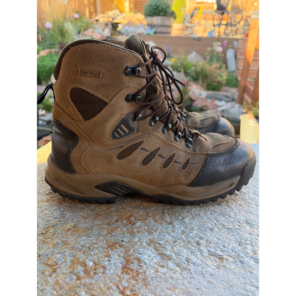 Cabelas Dry-Plus Thinsulate Hunting Boots Mens 11.5 D Brown Suede 83-0535